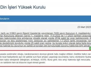 Trabzonlu Kira Artışı İle İlgili Din İ̇şleri Yüksek Kurulu’na Fetva Başvurusunda Bulundu, Kurul Cevabını Siteden Duyurdu