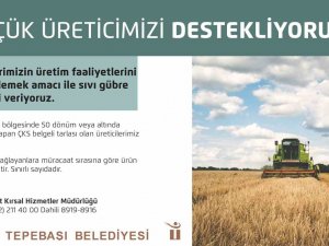 Tepebaşı’ndan Küçük Üreticiye Sıvı Gübre Desteği