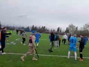 Amatör Lig Maçında Olaylar Çıktı, Jandarma Sahaya İndi