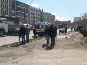 Beton Mikseri Otomobil İle Çarpıştı