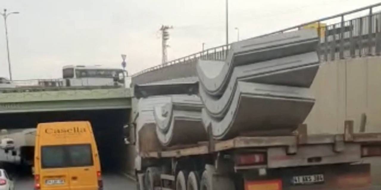 Arnavutköy’de Tonlarca Ağırlıktaki Tehlikeli Taşımacılık Kameraya Yansıdı