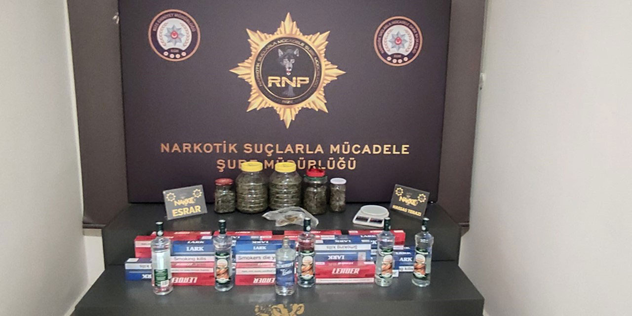 Rize'de uyuşturucu ticareti iddiasıyla 3 kişi tutuklandı