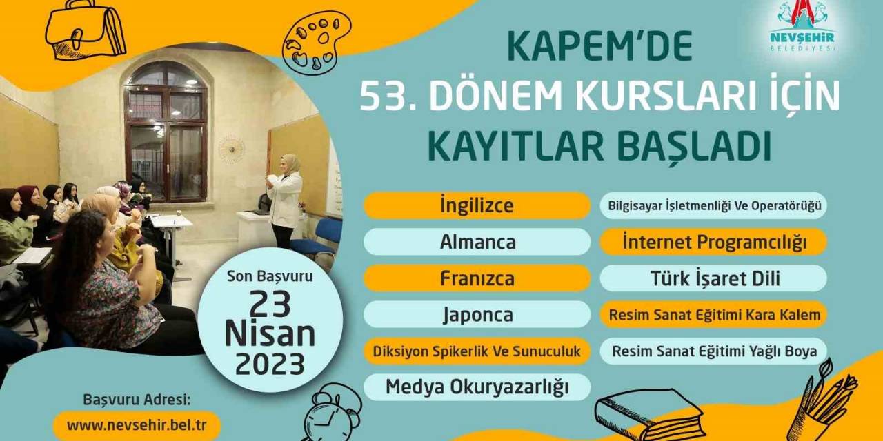 Kapem’de Yeni Dönem Kurs Kayıtları Başladı