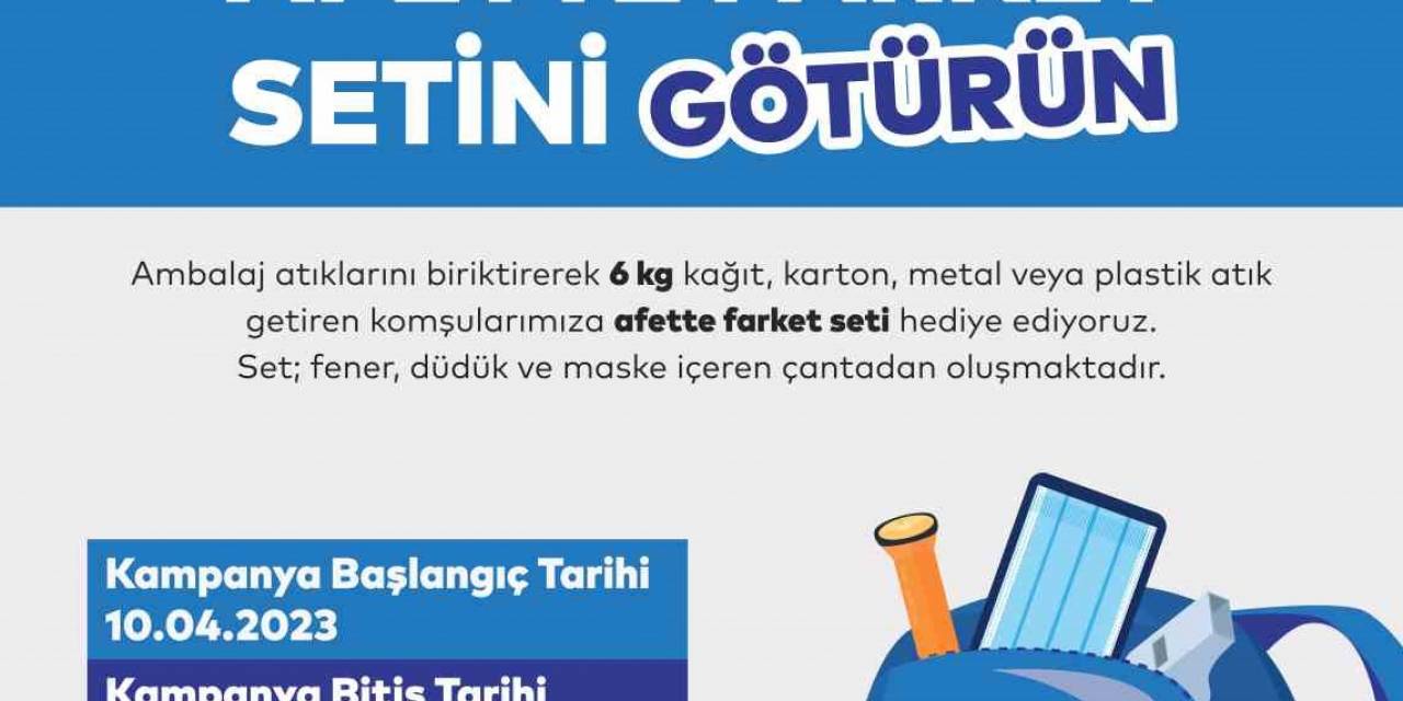 Kartal Belediyesi’nden ‘atığı Getirin, Afette Farket Setini Götürün’ Kampanyası