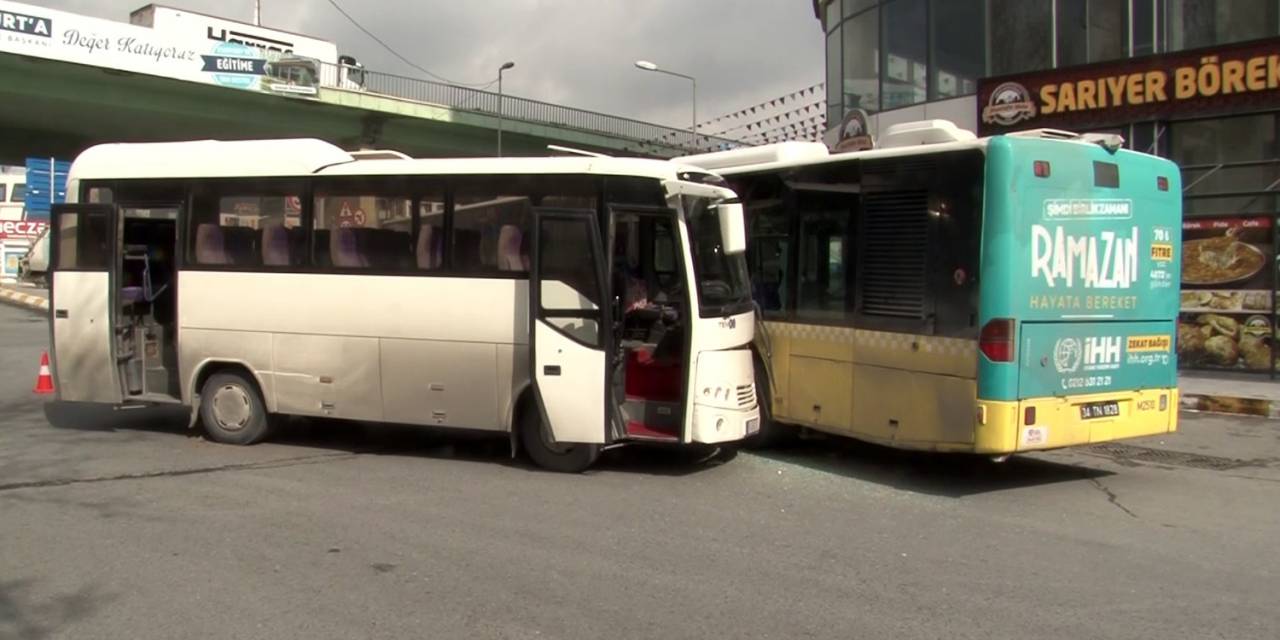 Esenyurt’ta Freni Patlayan Minibüs, İett Otobüsüne Çarptı: 6 Yaralı