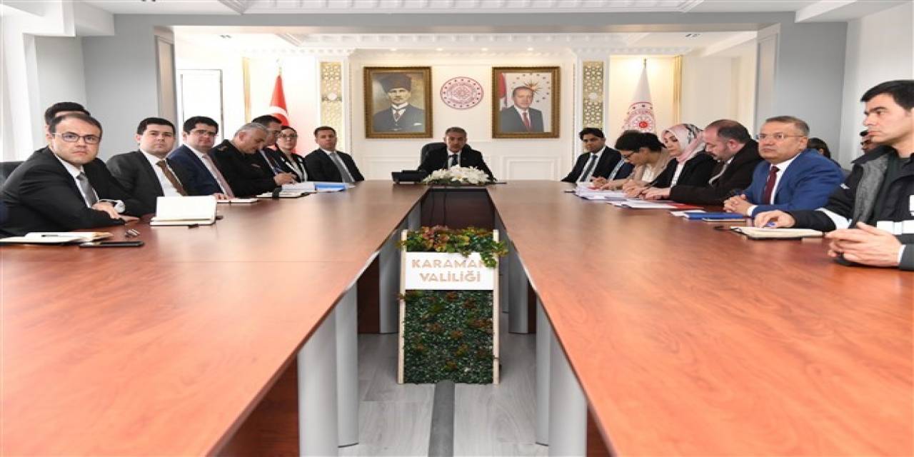 Karaman’da Seçim Güvenliği Toplantısı Yapıldı