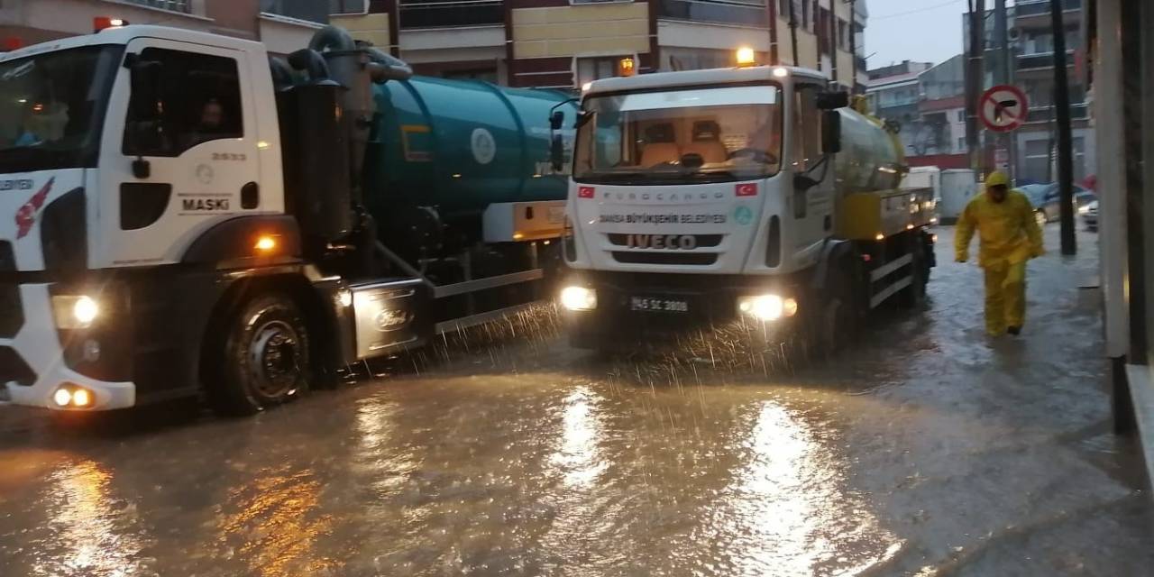 Saruhanlı’nın Taşkın Sorunu Büyükşehir Tarafından Çözüldü