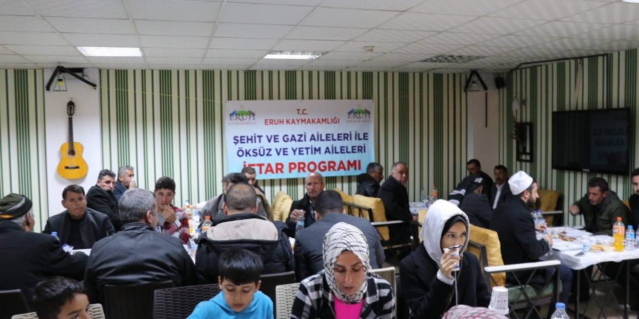 İçişleri Bakan Yardımcısı Erdil, Eruh’ta Gazi Ve Şehit Aileleriyle İftarda Bir Araya Geldi