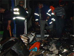 Rize'de korkutan yangın