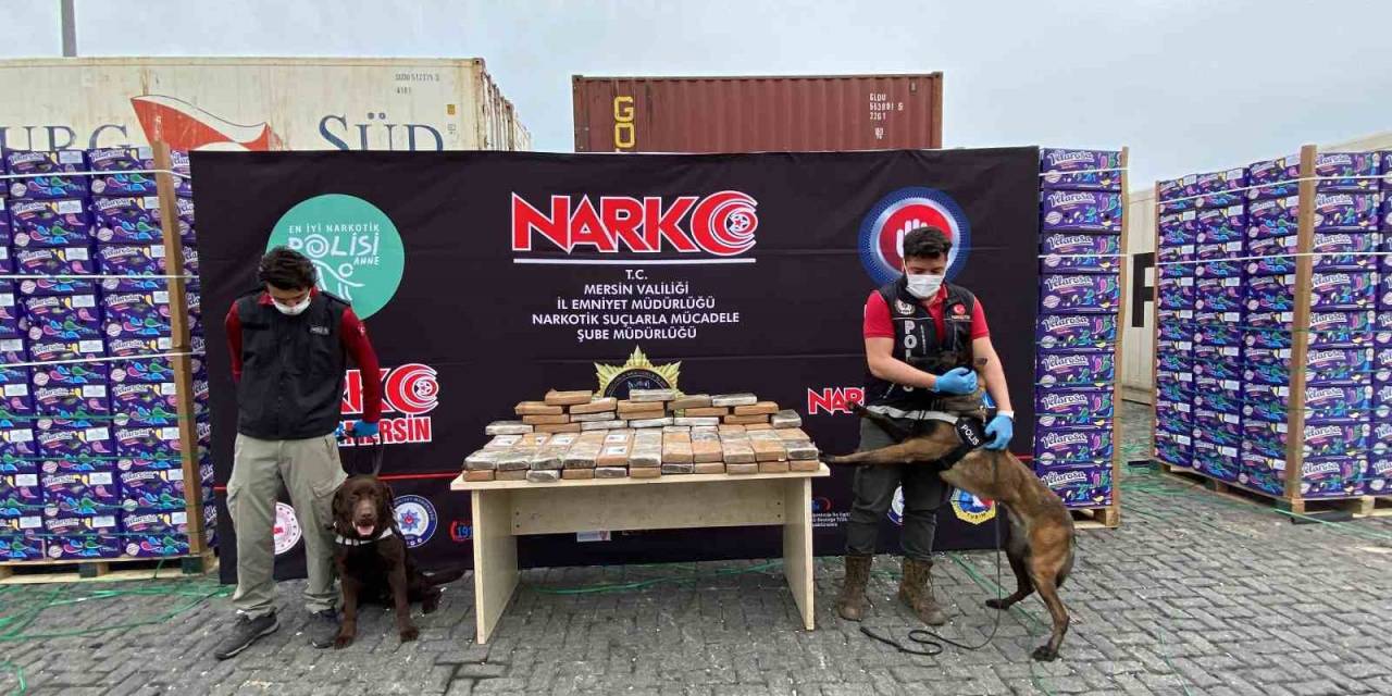Mersin Limanında 97 Kilo 500 Gram Kokain Ele Geçirildi