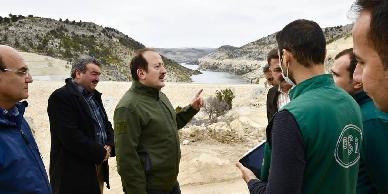 Vali Pehlivan, Aksıfat Baraj İkmali İnşaatında İncelemelerde Bulundu