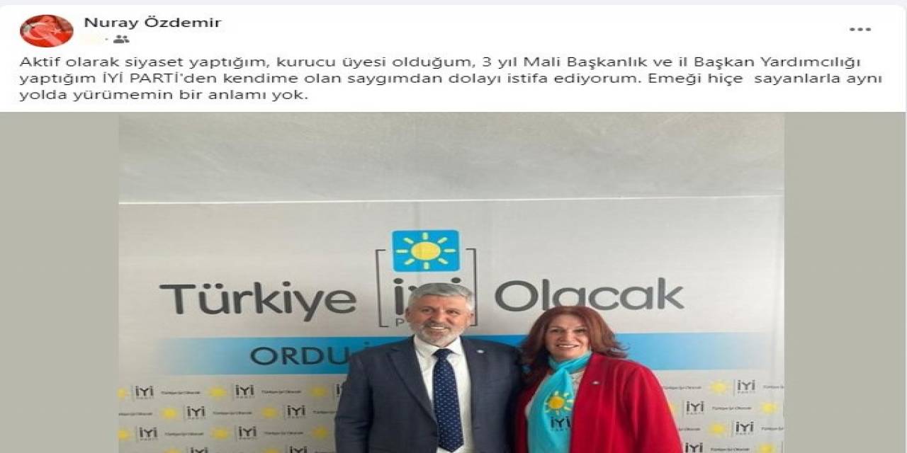 İyi Parti’de İstifa