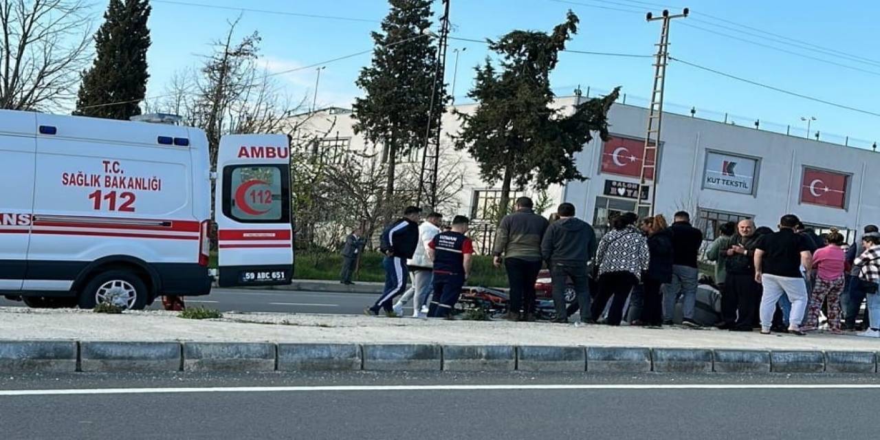(düzeltme) Tekirdağ’da Otomobilin Çarptığı Genç Ağır Yaralandı