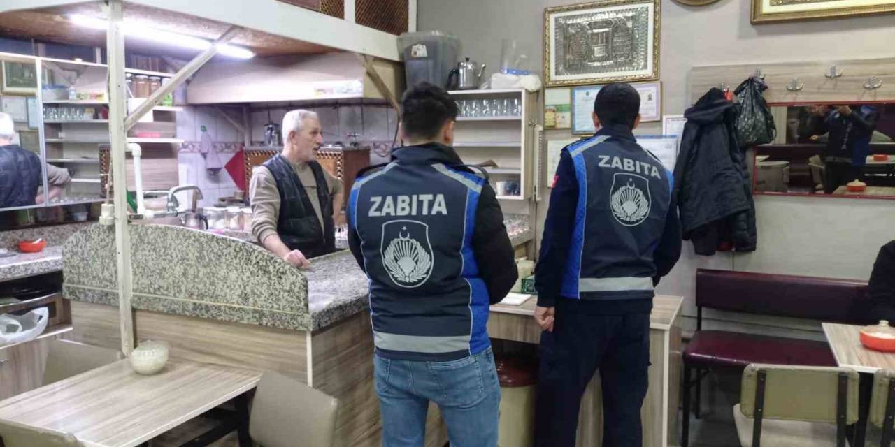 Çorum’da Zabıta Ekipleri Çay Ocaklarını Denetledi