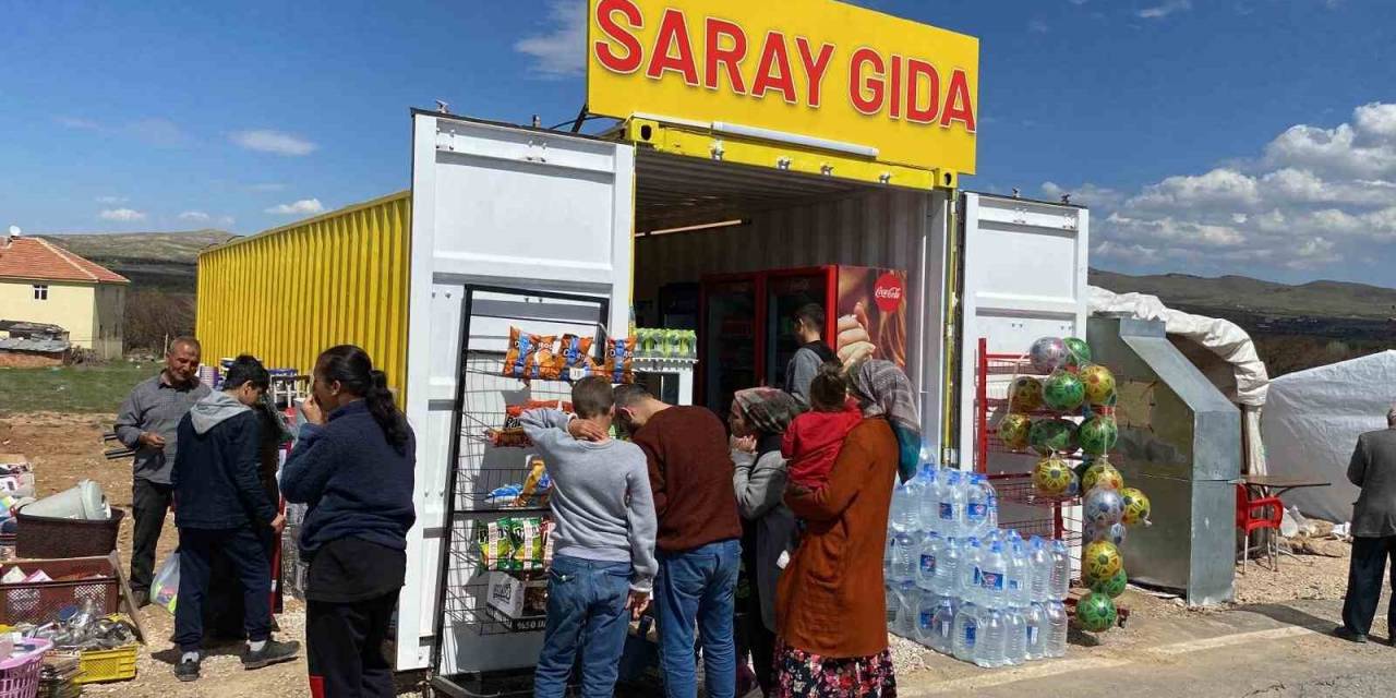 Malatyalı Bakkal, Depremde Yıkılan Ekmek Teknesine Şok Marketler Sayesinde Yeniden Kavuştu
