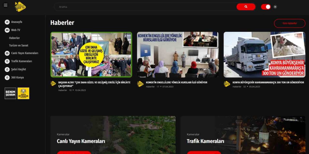 Konya Büyükşehirtv Yeni Yüzüyle Hizmet Veriyor