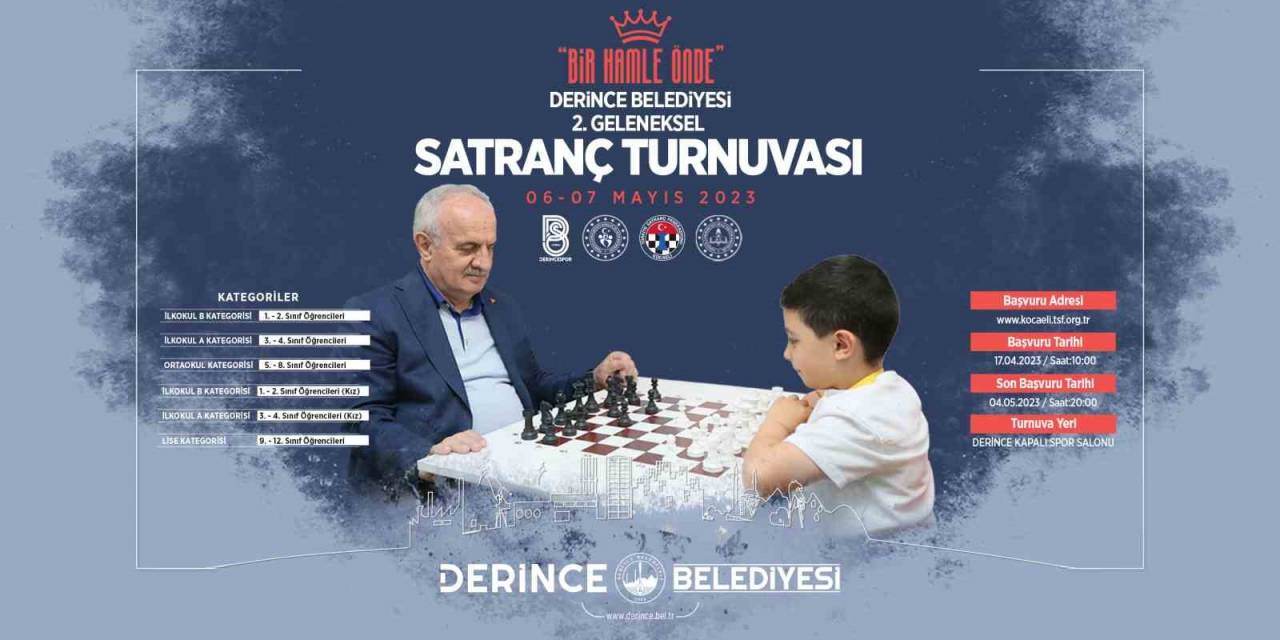 Derince’de Satranç Heyecanı Yaşanacak