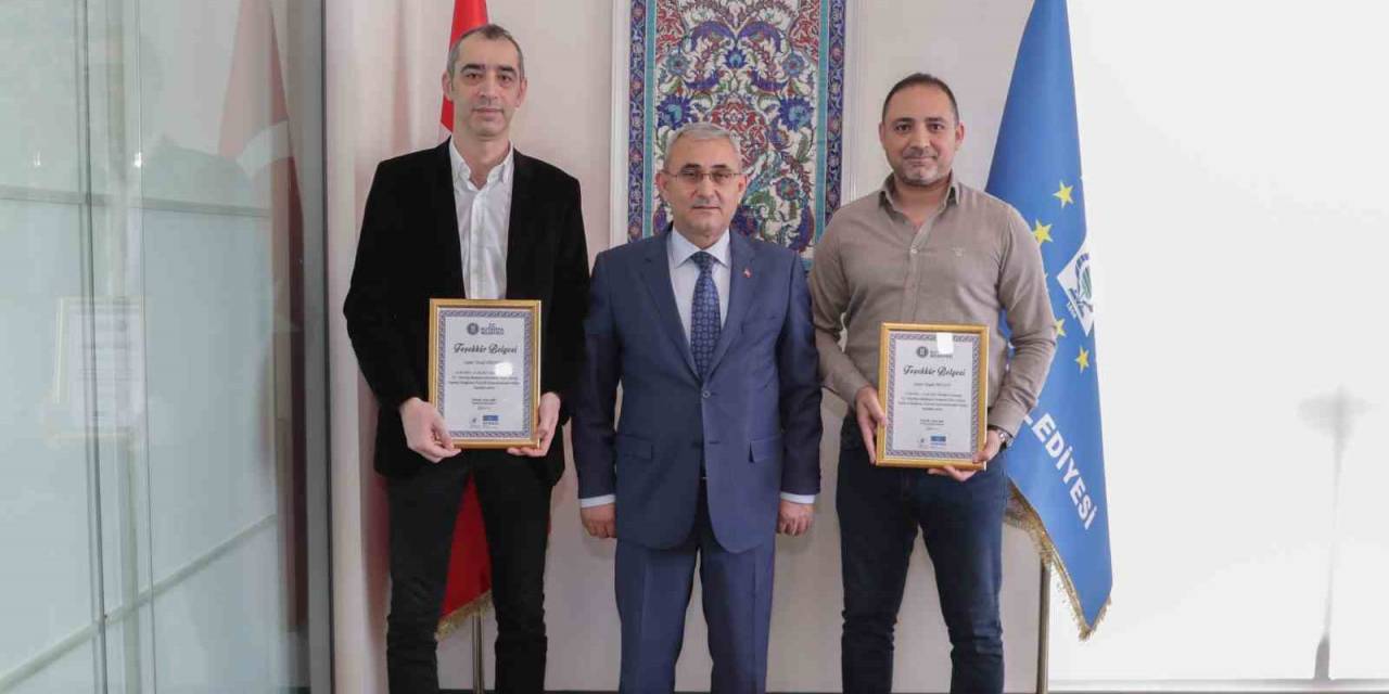 Kütahya’da Sökmen Ve Muslu’ya Teşekkür Belgesi