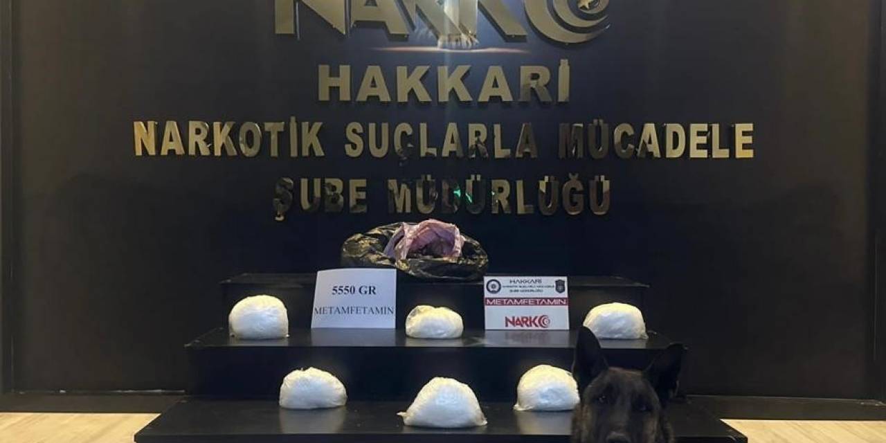 Şemdinli’de 5 Kilo 550 Gram Metamfetamin Ele Geçirildi