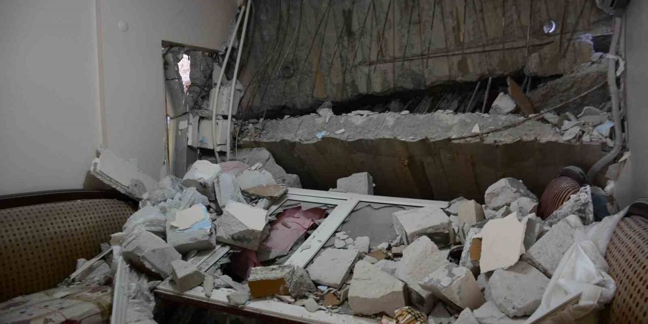 İstinat Duvarı Apartmanın İçine Çökmüştü, Bu Görüntüler Hasarın Boyutunu Gözler Önüne Serdi