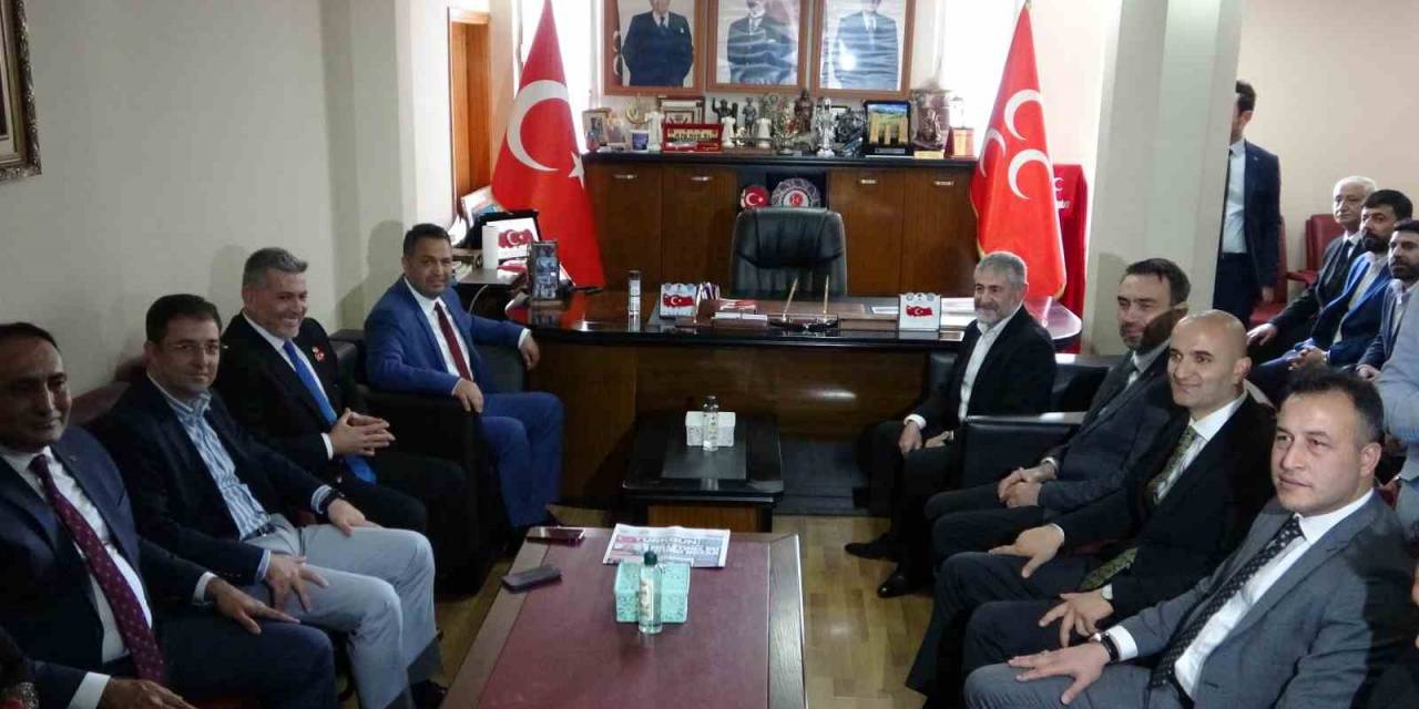 Bakan Nebati, Mhp Mersin İl Başkanlığını Ziyaret Etti