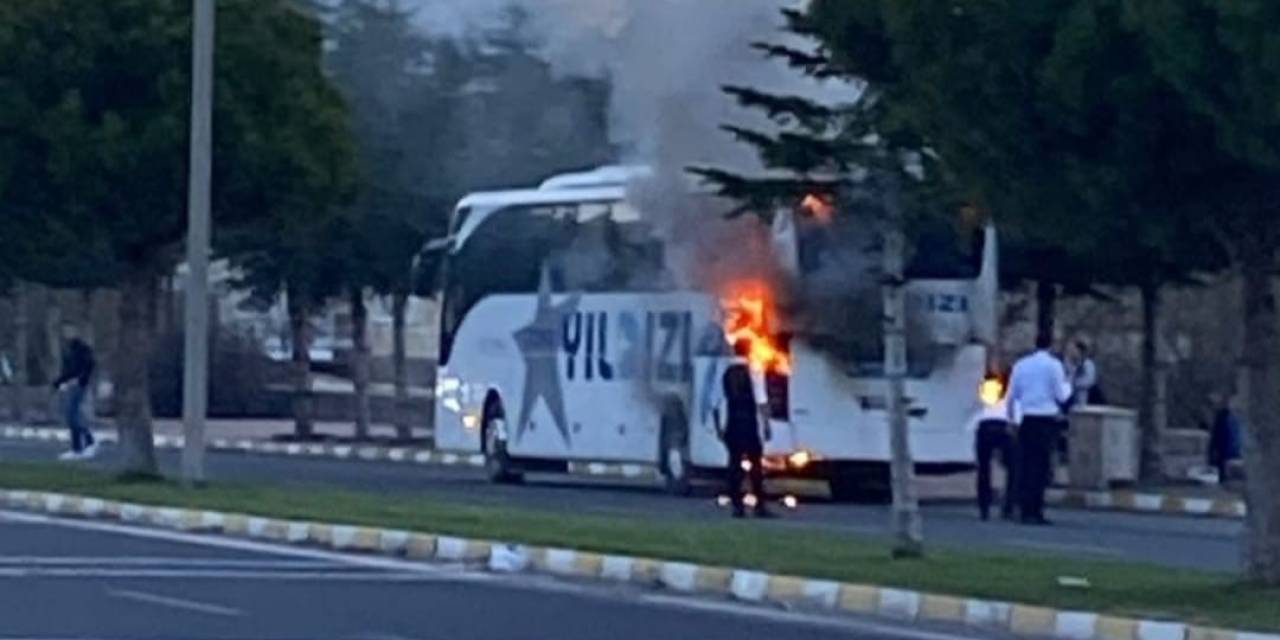 Nevşehir’de 38 Yolcunun Bulunduğu Otobüste Yangın Çıktı