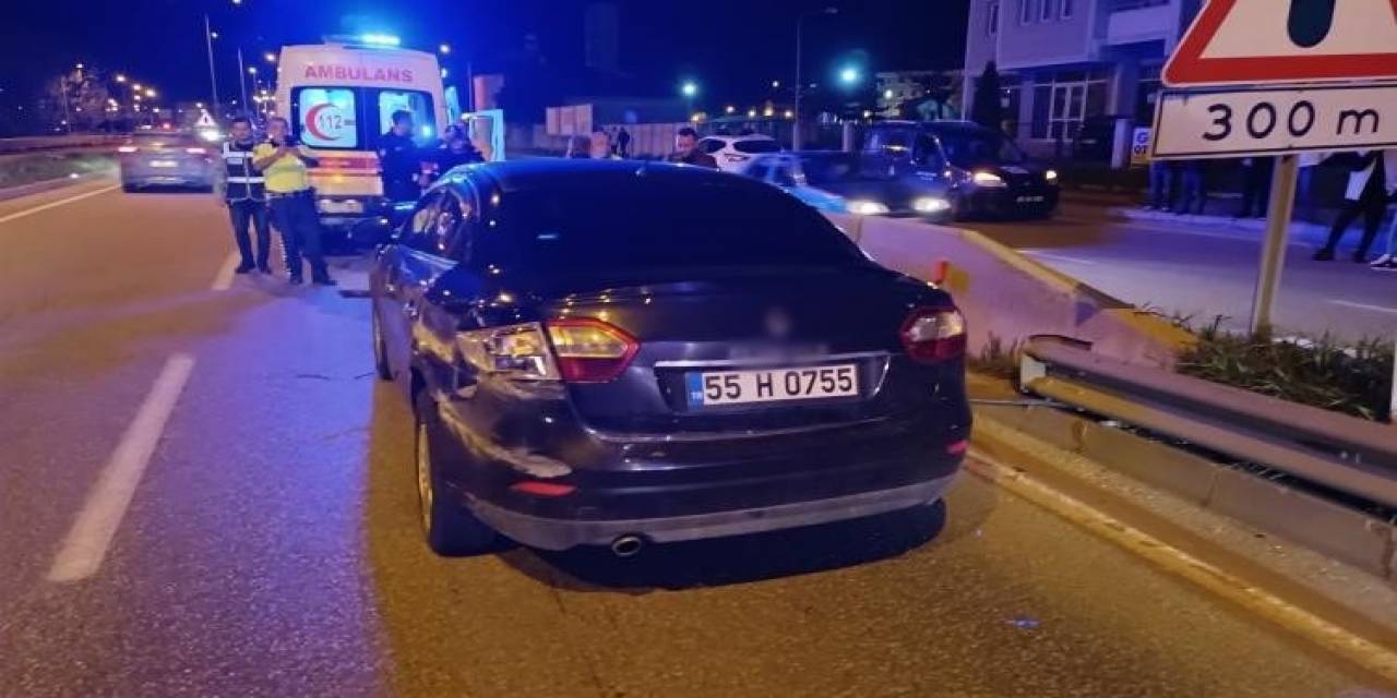 Samsun’da Kontrolden Çıkan Araç Bariyerlere Çarptı: 3 Yaralı