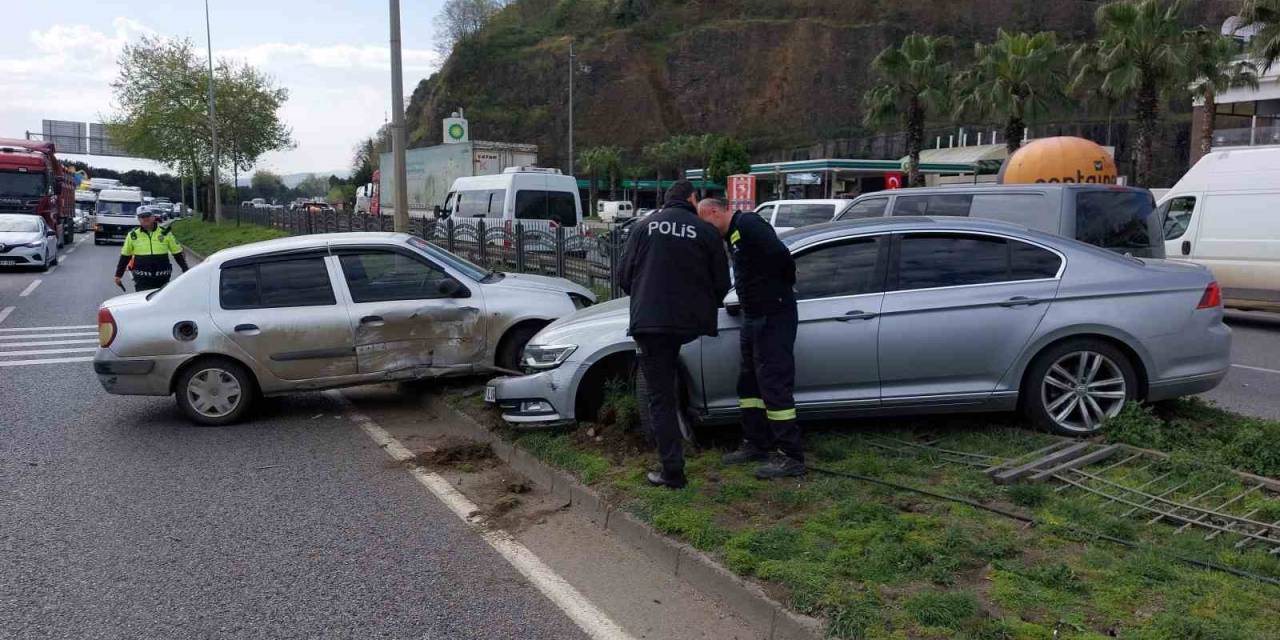 Samsun’da Zincirleme Trafik Kazası: 1 Yaralı