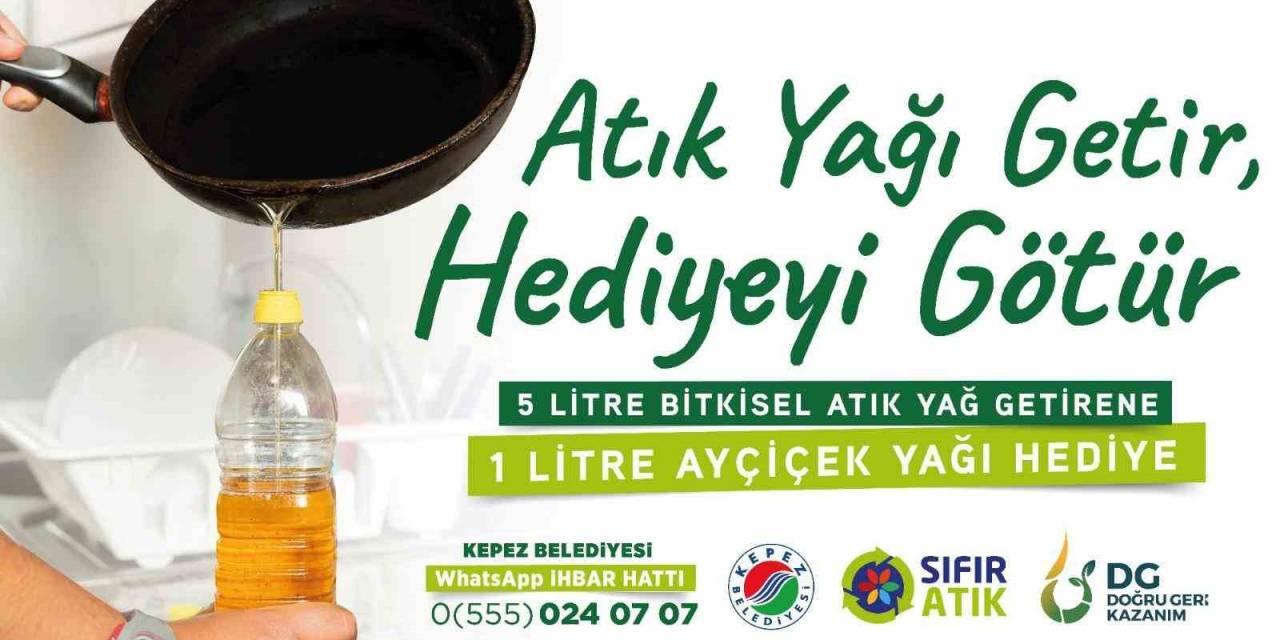 Kepez’den Bitkisel Atık Yağ Toplama Kampanyası