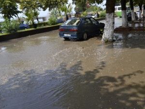 Alaplı’da Sağanak Yağış Ve Dolu Etkili Oldu
