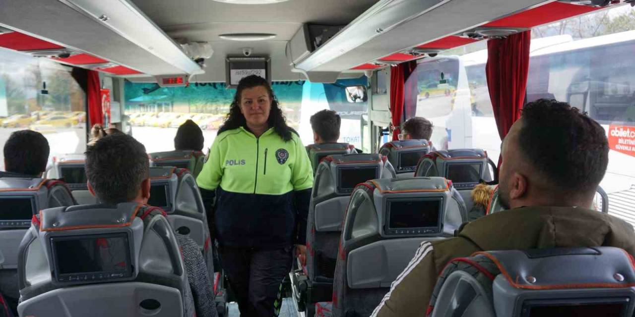 Polis Ekiplerinden Bayram Öncesi Emniyet Kemeri Denetimi
