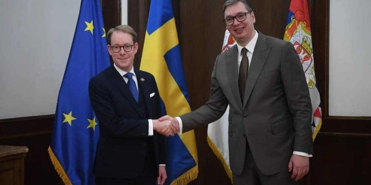 Sırbistan Cumhurbaşkanı Vucic, İsveç Dışişleri Bakanı Billström İle Görüştü