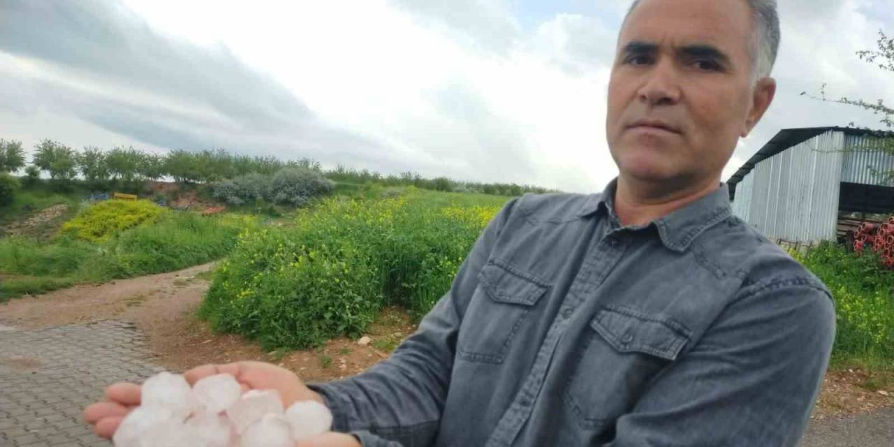 Adıyaman’a Ceviz Büyüklüğünde Dolu Yağdı
