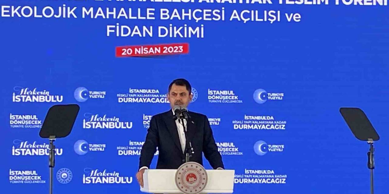 Bakan Kurum: "1.5 Milyon Konutluk Büyük İstanbul Dönüşümünde İlk Temellerimizi Yarın Atıyoruz"