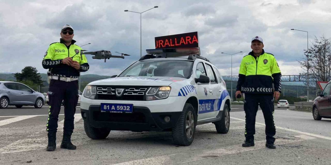 Polis Hem Havadan Hem Karadan Denetliyor