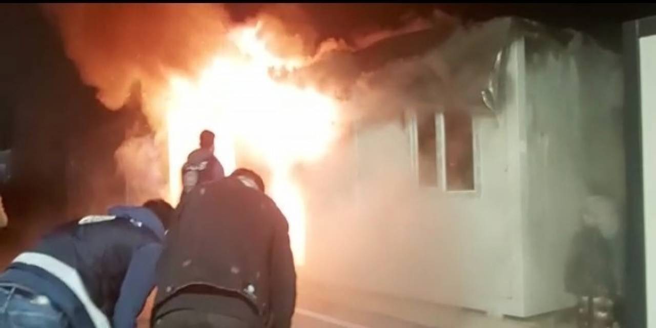 Malatya’daki Konteyner Yangını Ucuz Atlatıldı