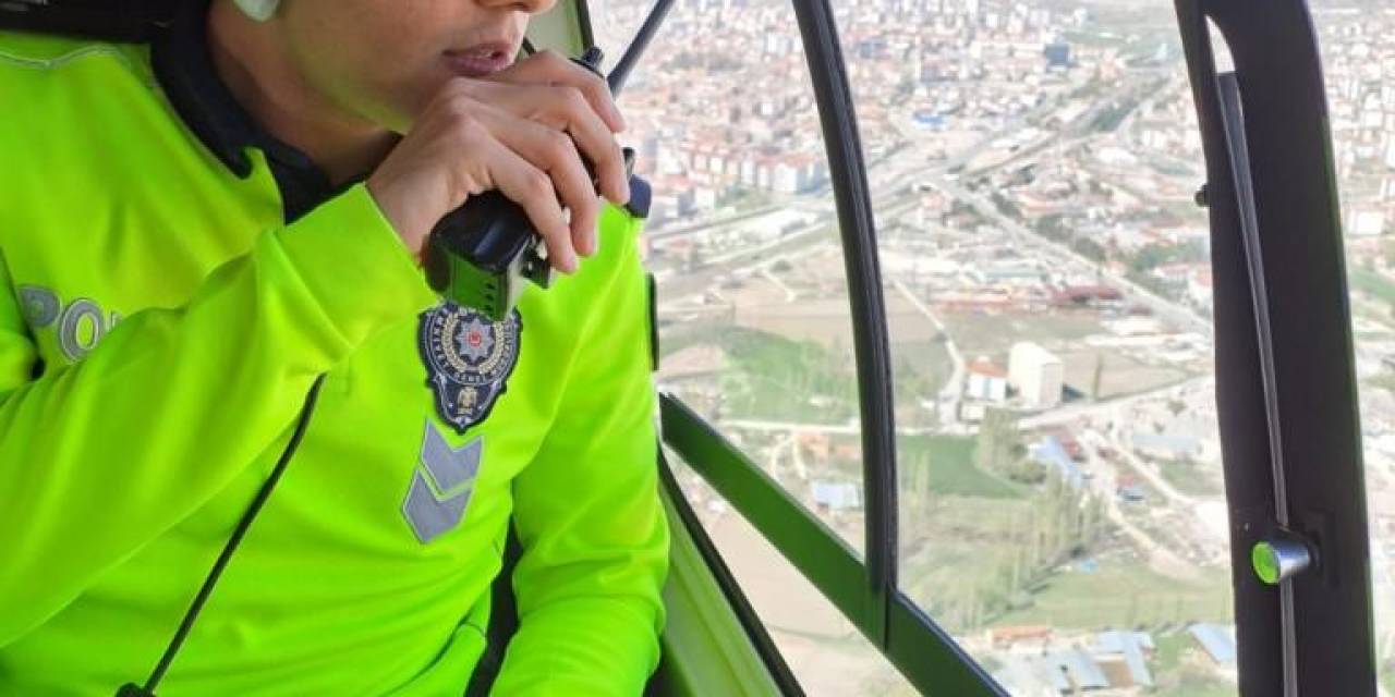 Niğde’de Helikopterli Trafik Denetimi Yapıldı