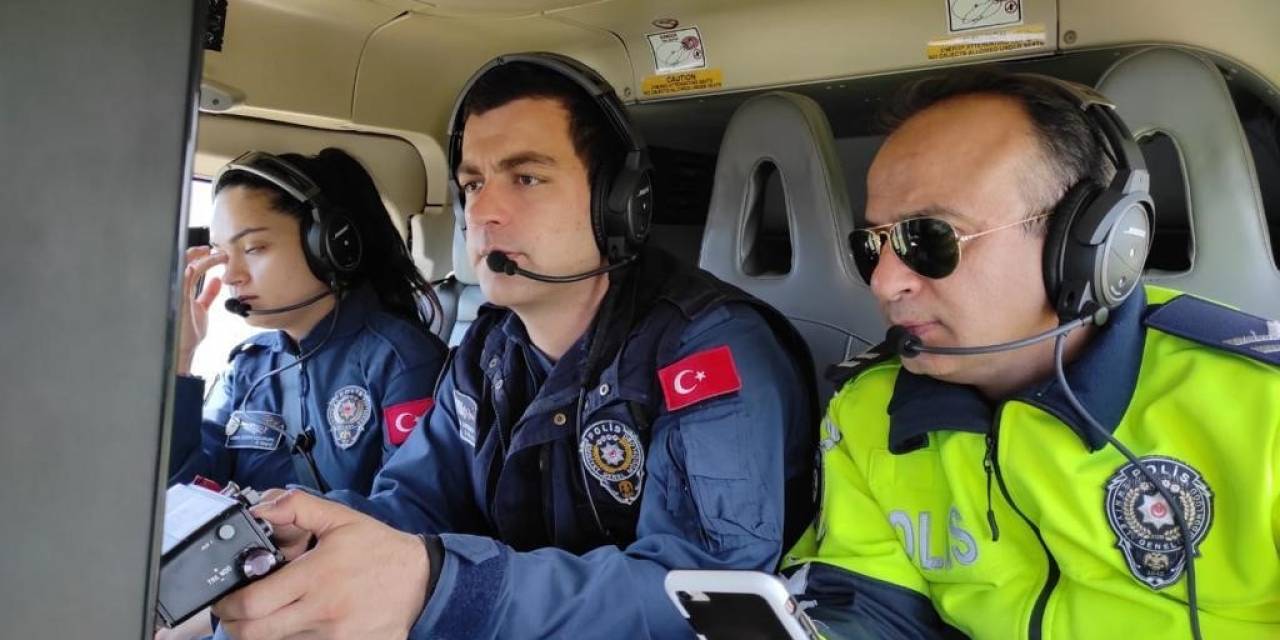 Bayramın Son Günü Trafik Ekipleri Havadan Denetim Gerçekleştirdi