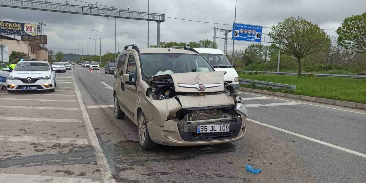 Bafra’da Trafik Kazası: 2 Yaralı