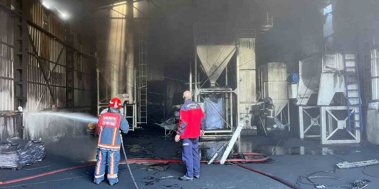 Kömür Tozu Üretimi Yapan Tesiste Korkutan Yangın