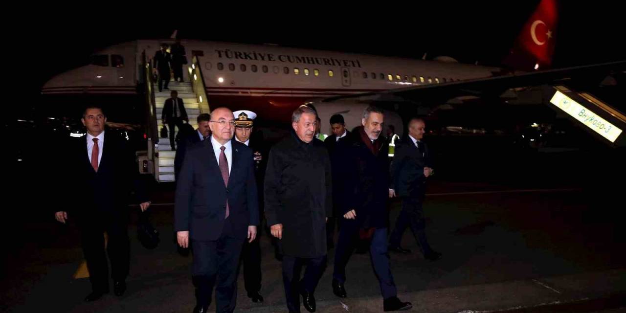 Bakan Akar Ve Mit Başkanı Fidan Dörtlü Toplantı İçin Moskova’da