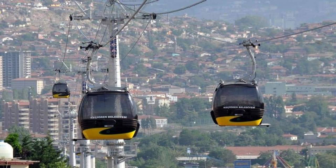 Keçiören’deki Teleferiğe 4 Günde 6 Bin 500 Kişi Bindi