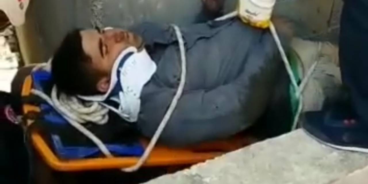 Şanlıurfa’da 3’üncü Kattan Havalandırma Boşluğuna Düşen Kişiyi İtfaiye Ekipleri Kurtardı