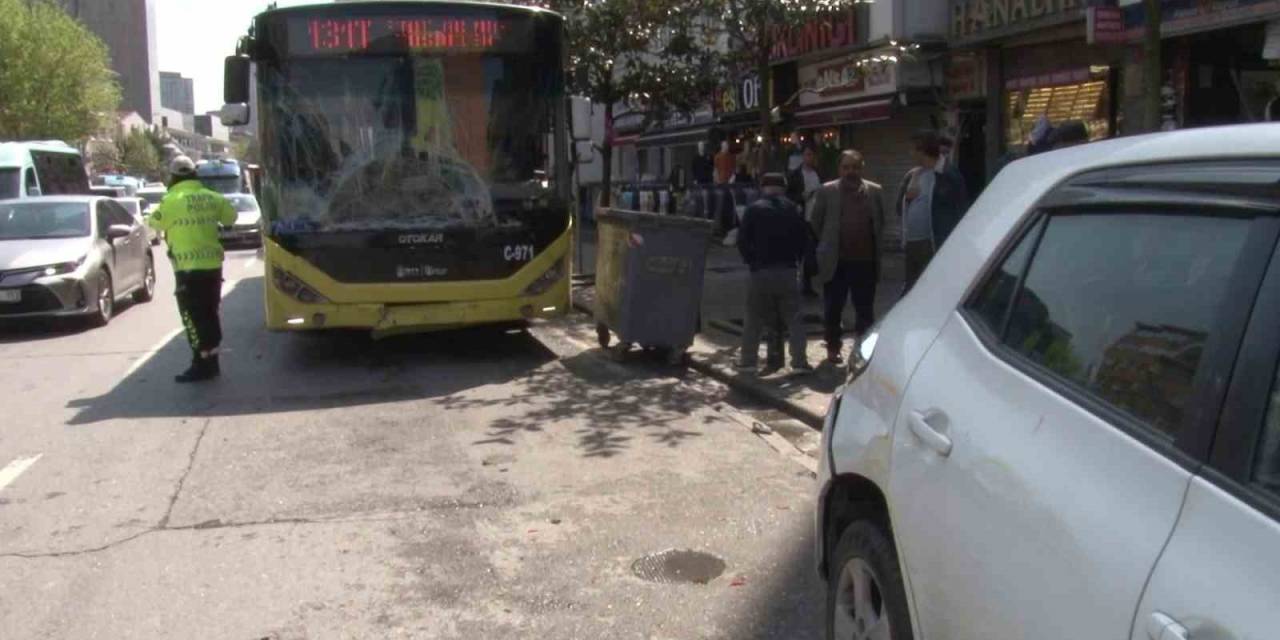 Ümraniye’de İett Otobüsü Kamyonete Çarptı, Düşen Sürücü Otobüsün Altında Kaldı