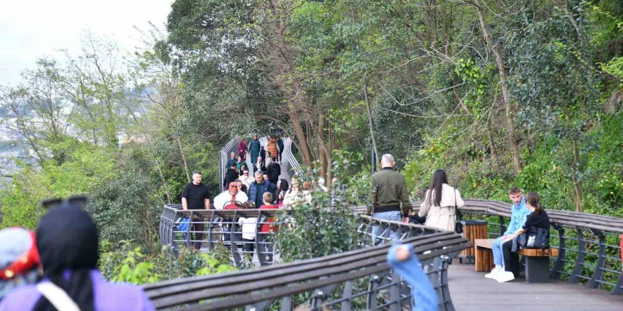 Boztepe Seyir Terası ve Yürüyüş Yoluna Yoğun İlgi