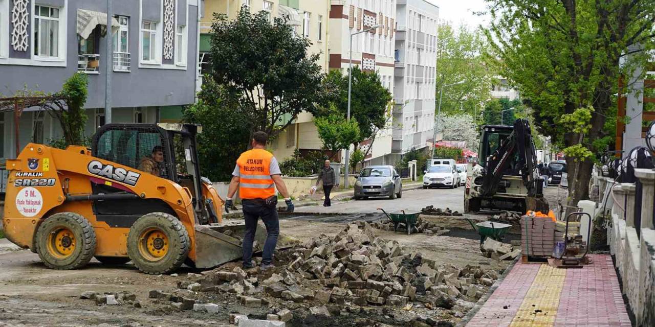 Atakum’da Parke Yol Çalışmaları
