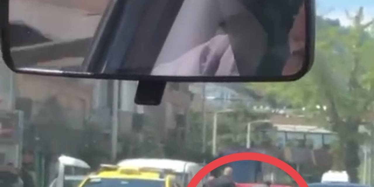 Bursa’da Kavga Ettiği Sürücüyü Az Daha Eziyordu, O Anlar Kameralarda
