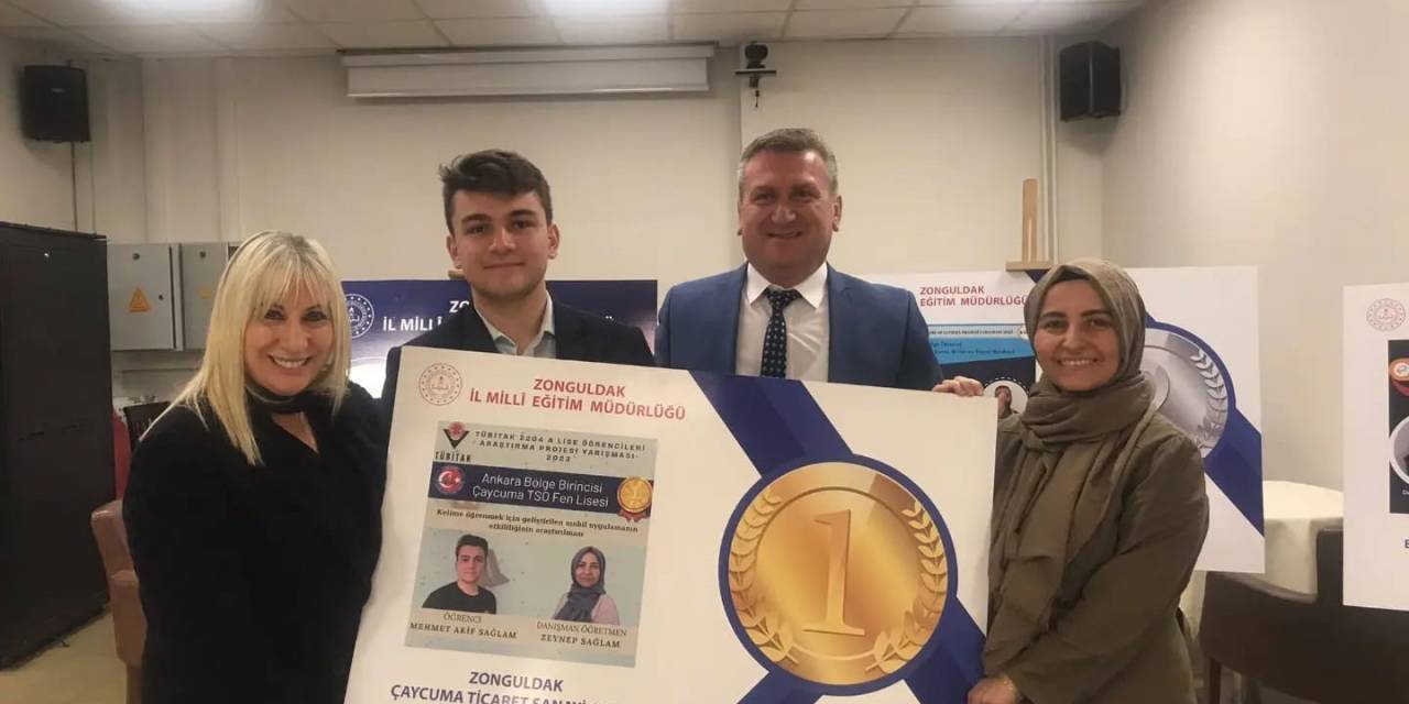 Öğrencilerin Tübitak Proje Başarısı Ödüllendirildi