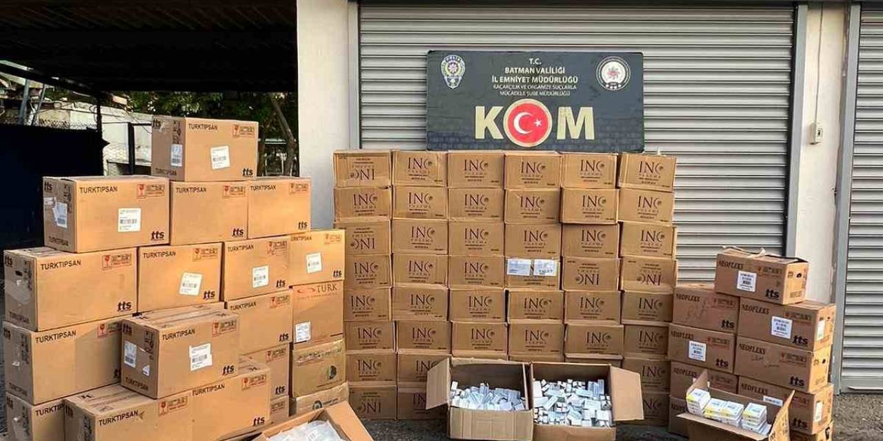 Batman’da 13 Bin 449 Adet Kaçak İlaç Ele Geçirildi