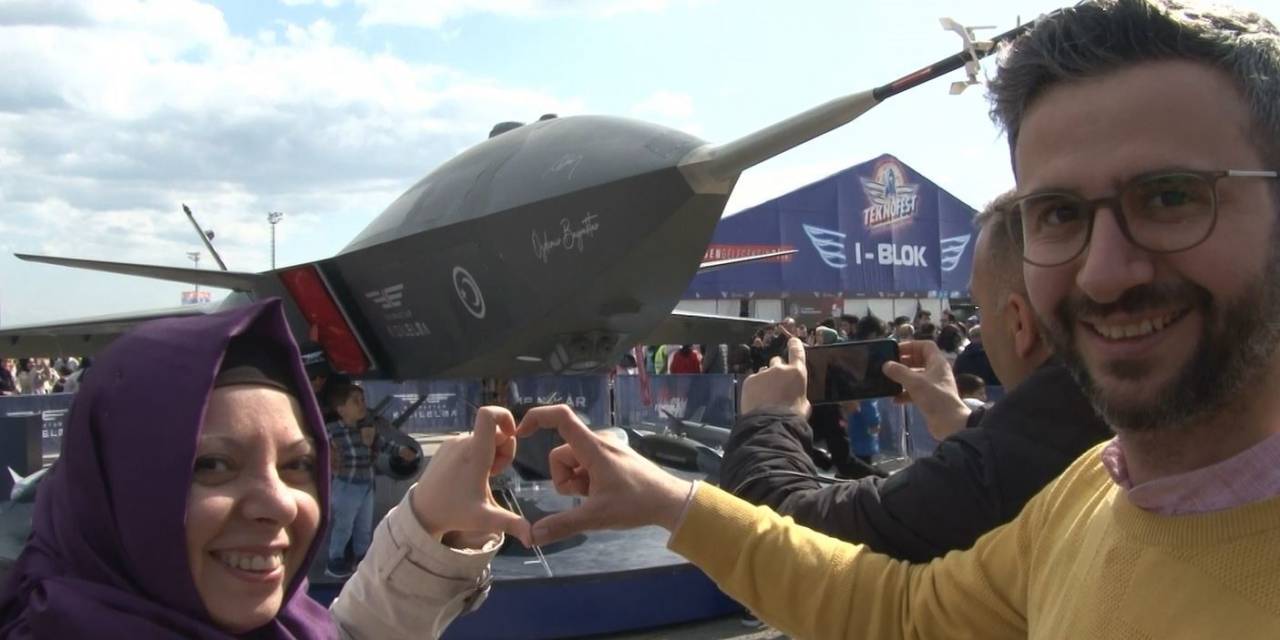 Düğünlerine Bir Gün Kala Kızılelma’yı Görmek İçin Teknofest’e Koştular